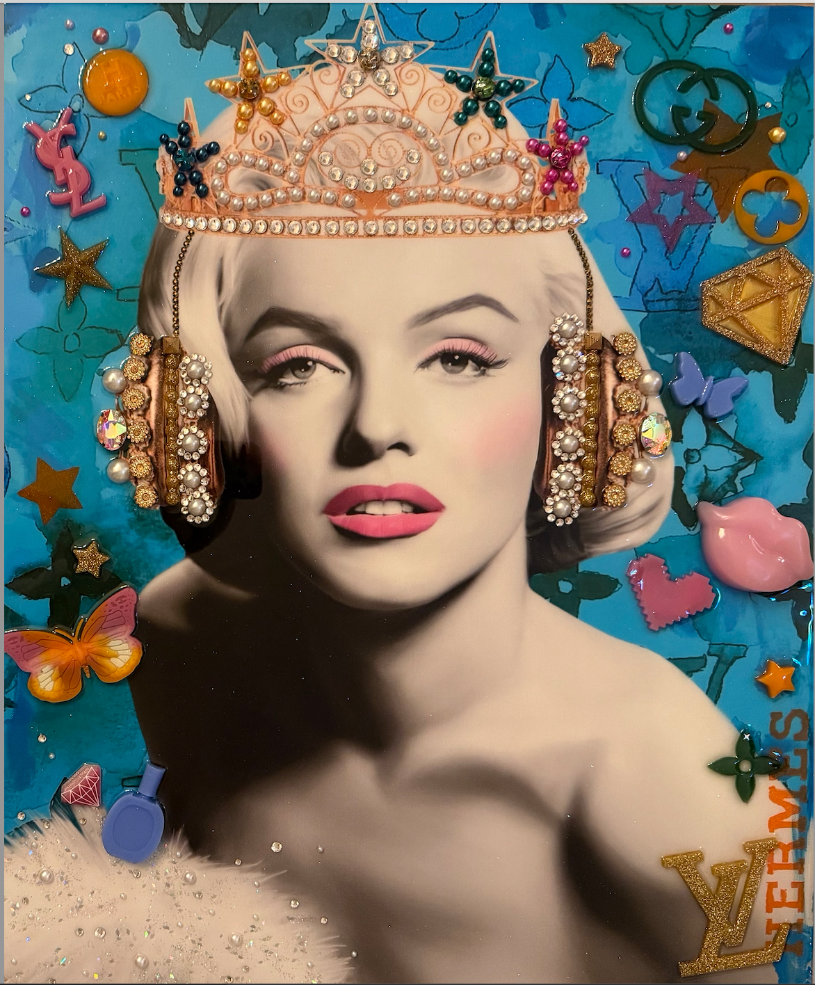 Marilyn Monroe Pop Art on Canvas. (one of a kind)