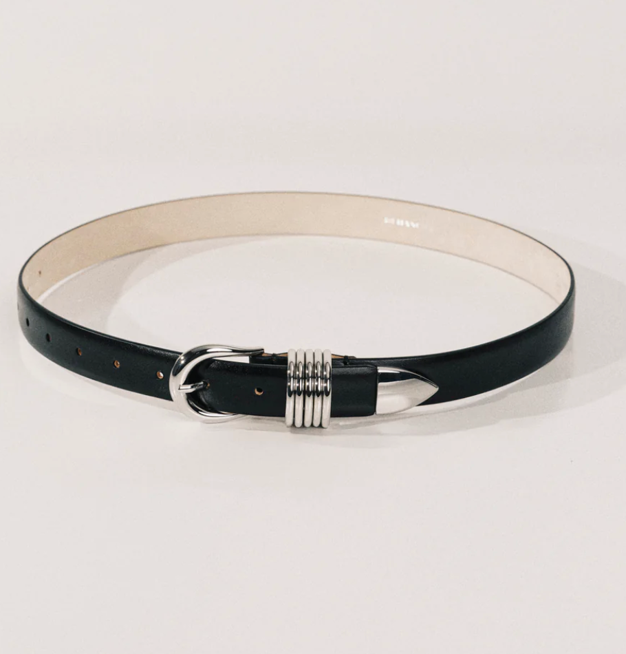 Hollyhock Black/Silver belt by DEHANCHE