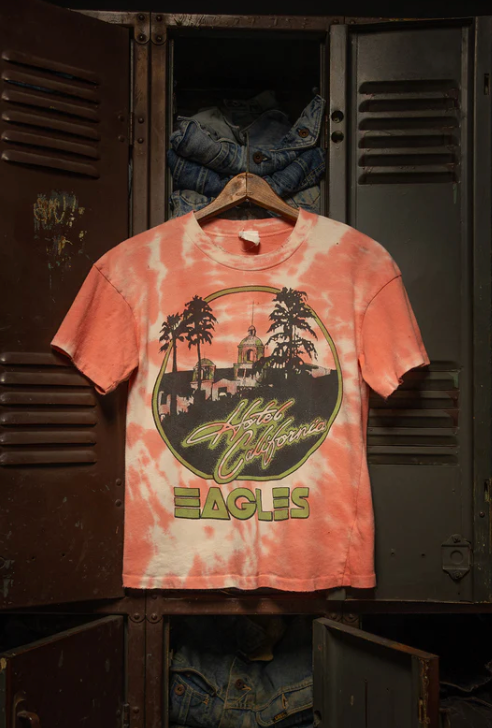 Eagles Hotel California Tie Dye Crop Tee By Madeworn