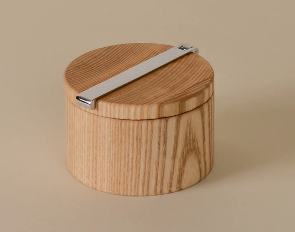 Salt Cellar in Ash Wood