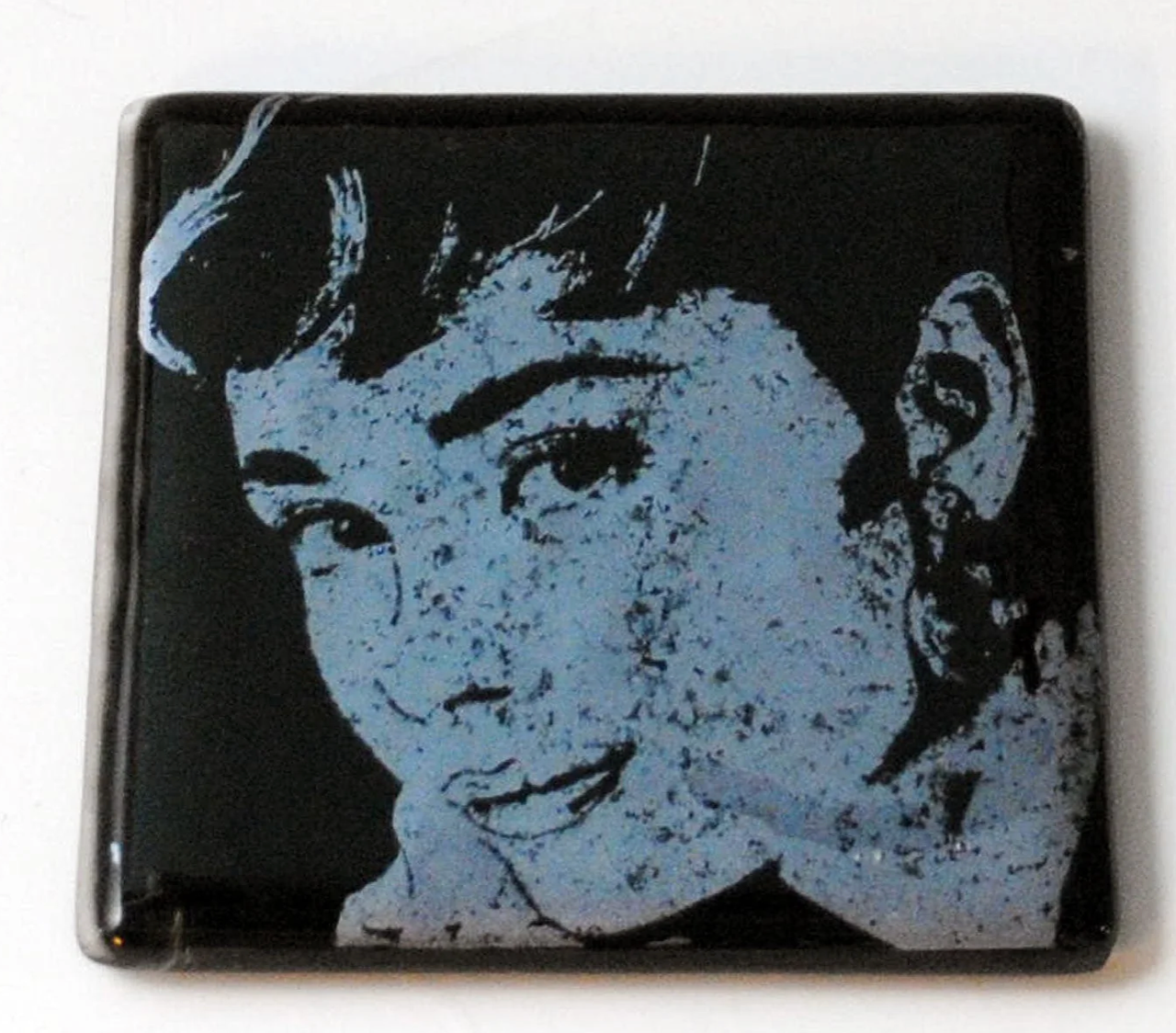 Audrey Hepburn Single Glass Coaster