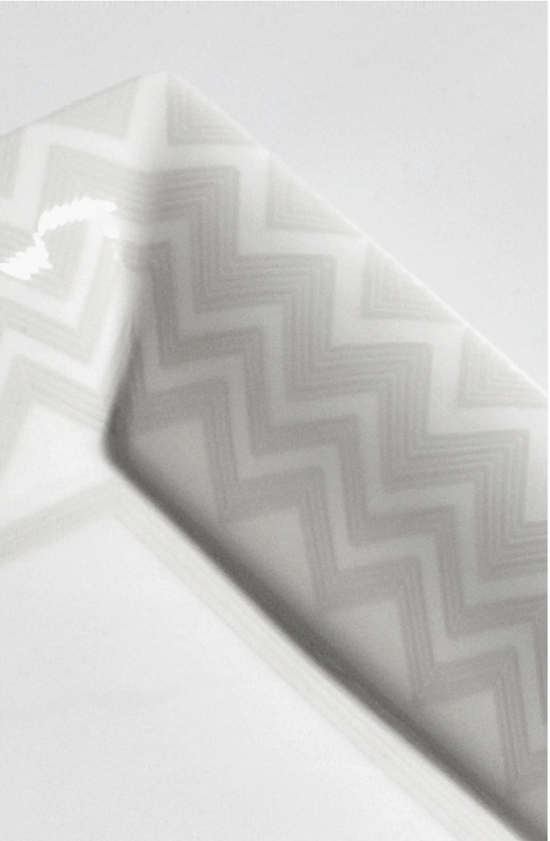 Missoni Zigzag White Rectangular Tray