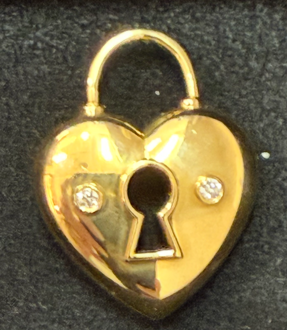 Heart Padlock Charm