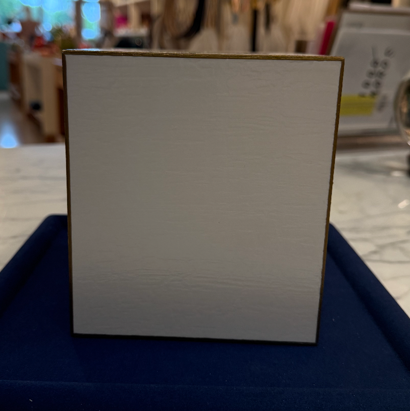 All White Tissue Box Cover