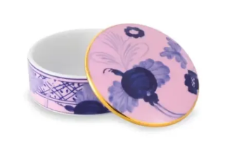 Ginori Oriente Italiano Small Box with Lid, 1.57in - Azalea