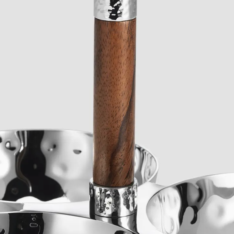 3 Bowl Set w/ Wood Handle