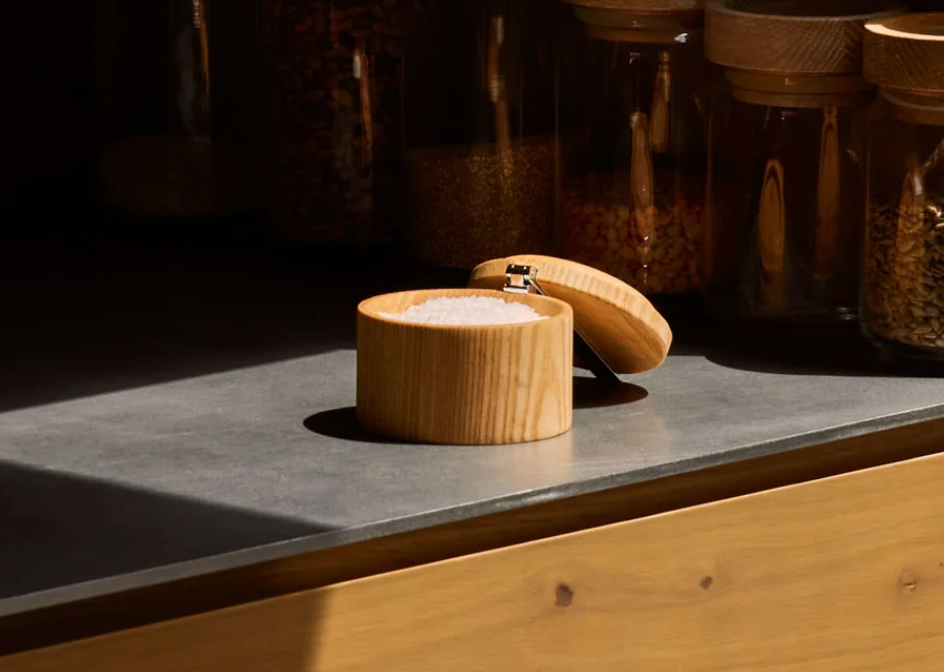 Salt Cellar in Ash Wood