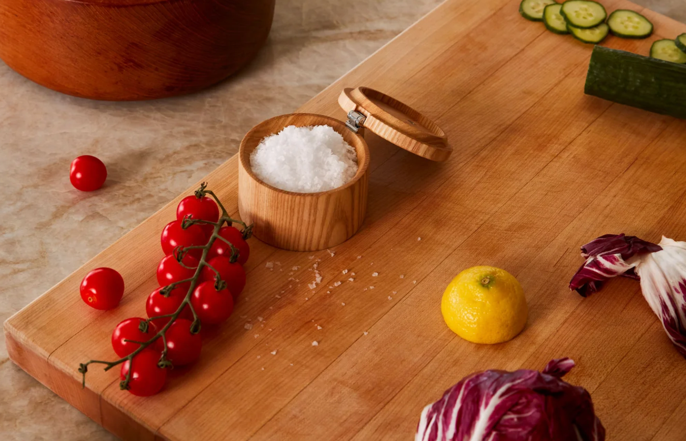 Salt Cellar in Ash Wood