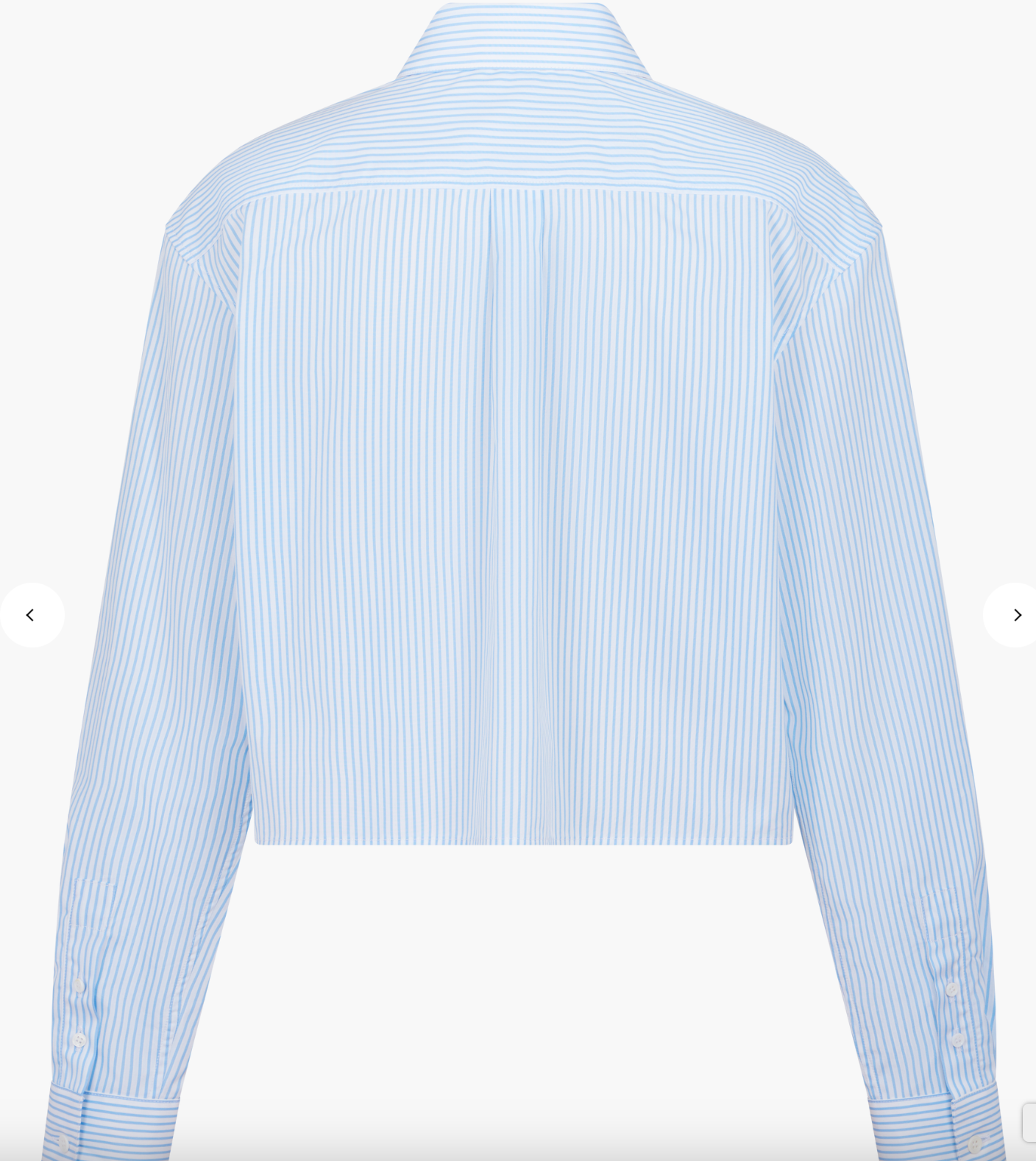 Crop Fine Stripped Long Sleeve Shirt By Sonia Rykiel