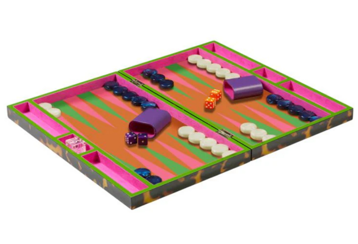 Tortoiseshell Lacquer Backgammon Set