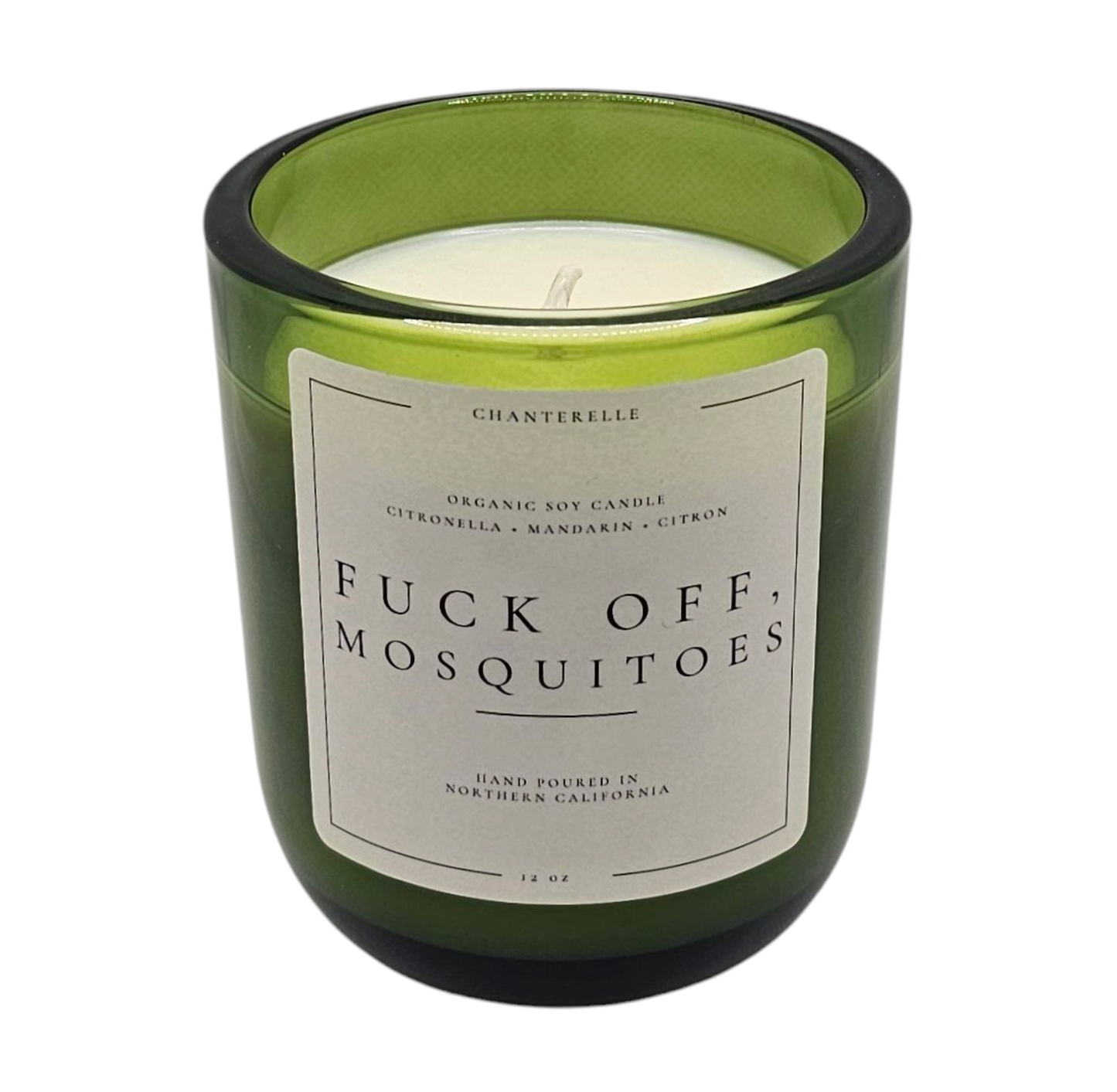 Fuck Off, Mosquitoes Organic Soy Candle 12 oz