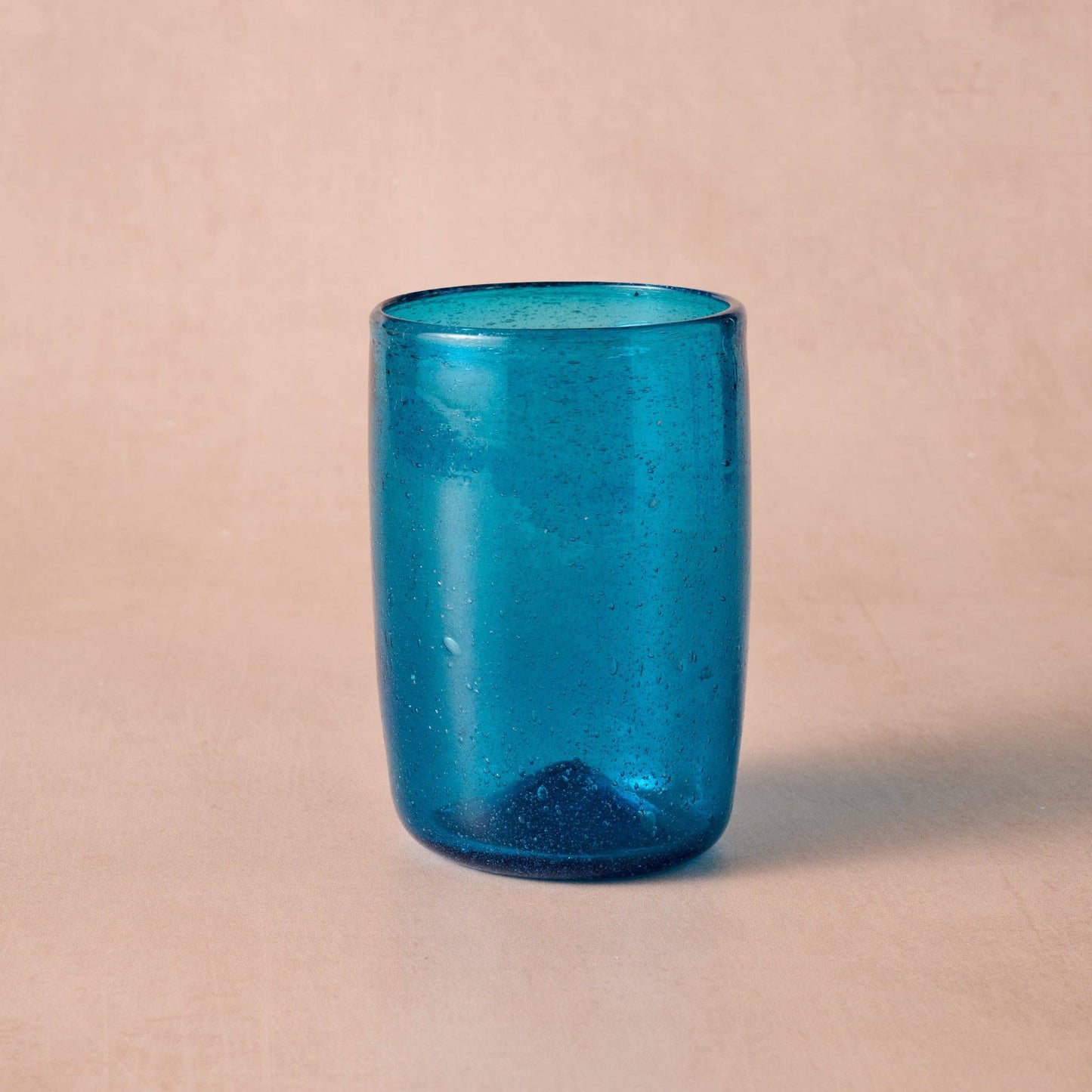 Blue Handblown Glass Carafe and Cup Set from Egypt