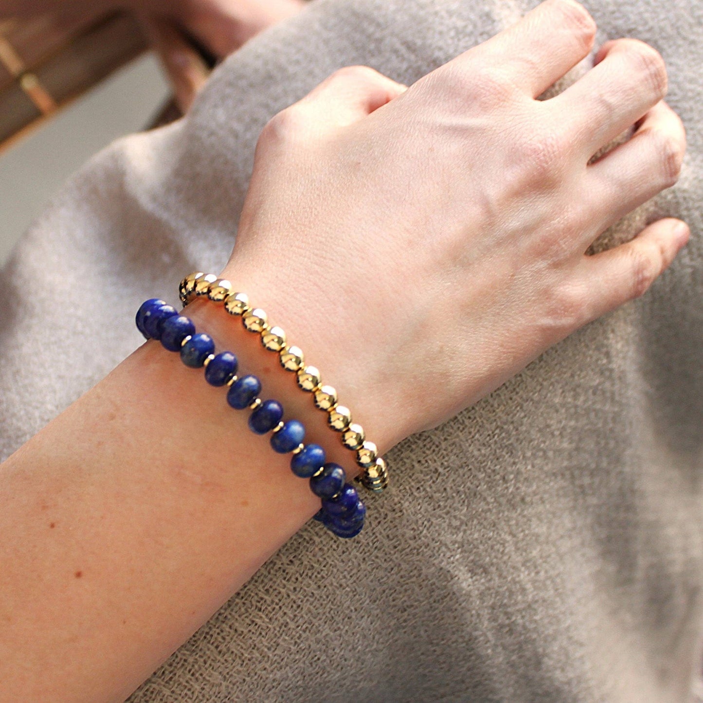 Luxe Gold Beaded Bracelet