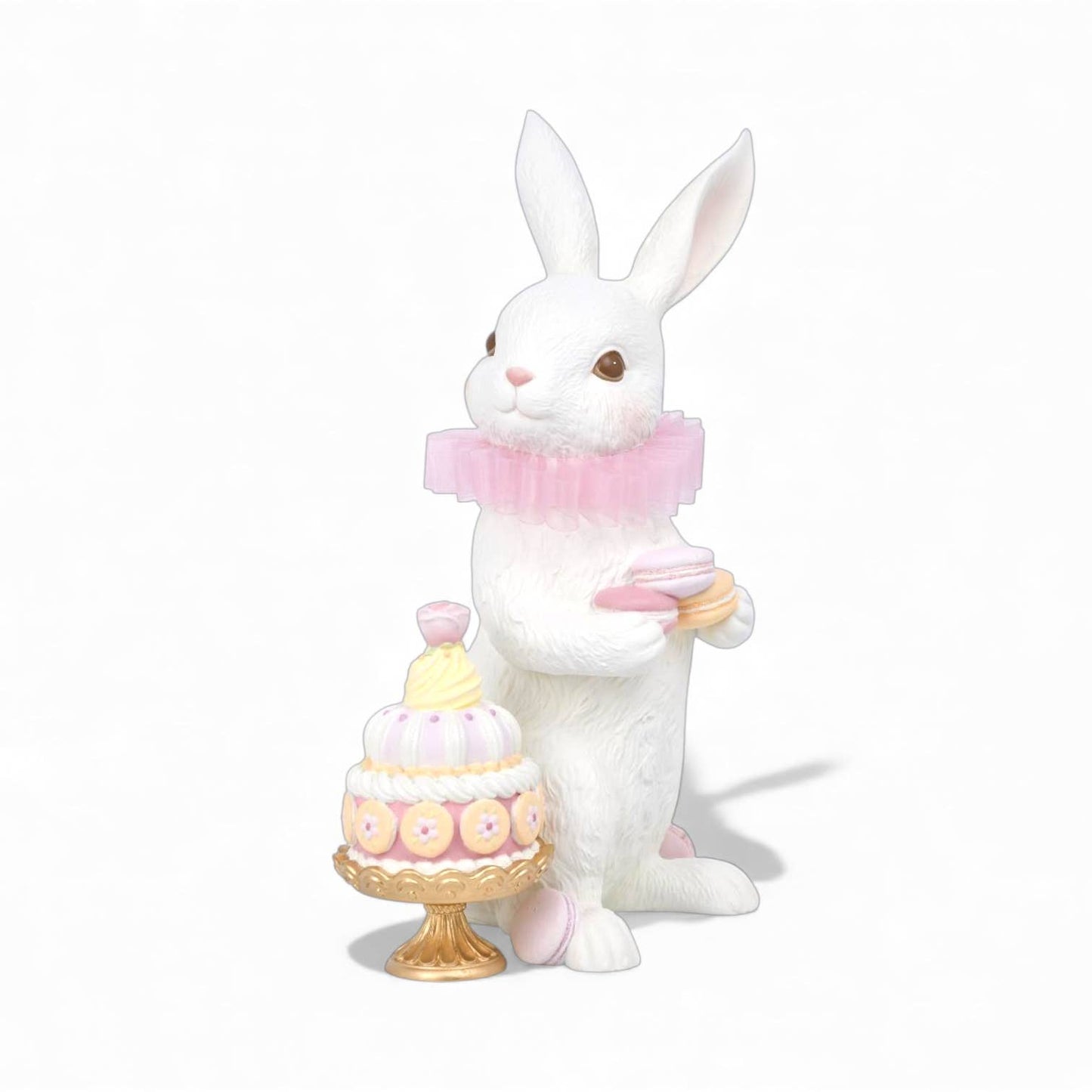 15.5in Bunny w/Macaron Tree