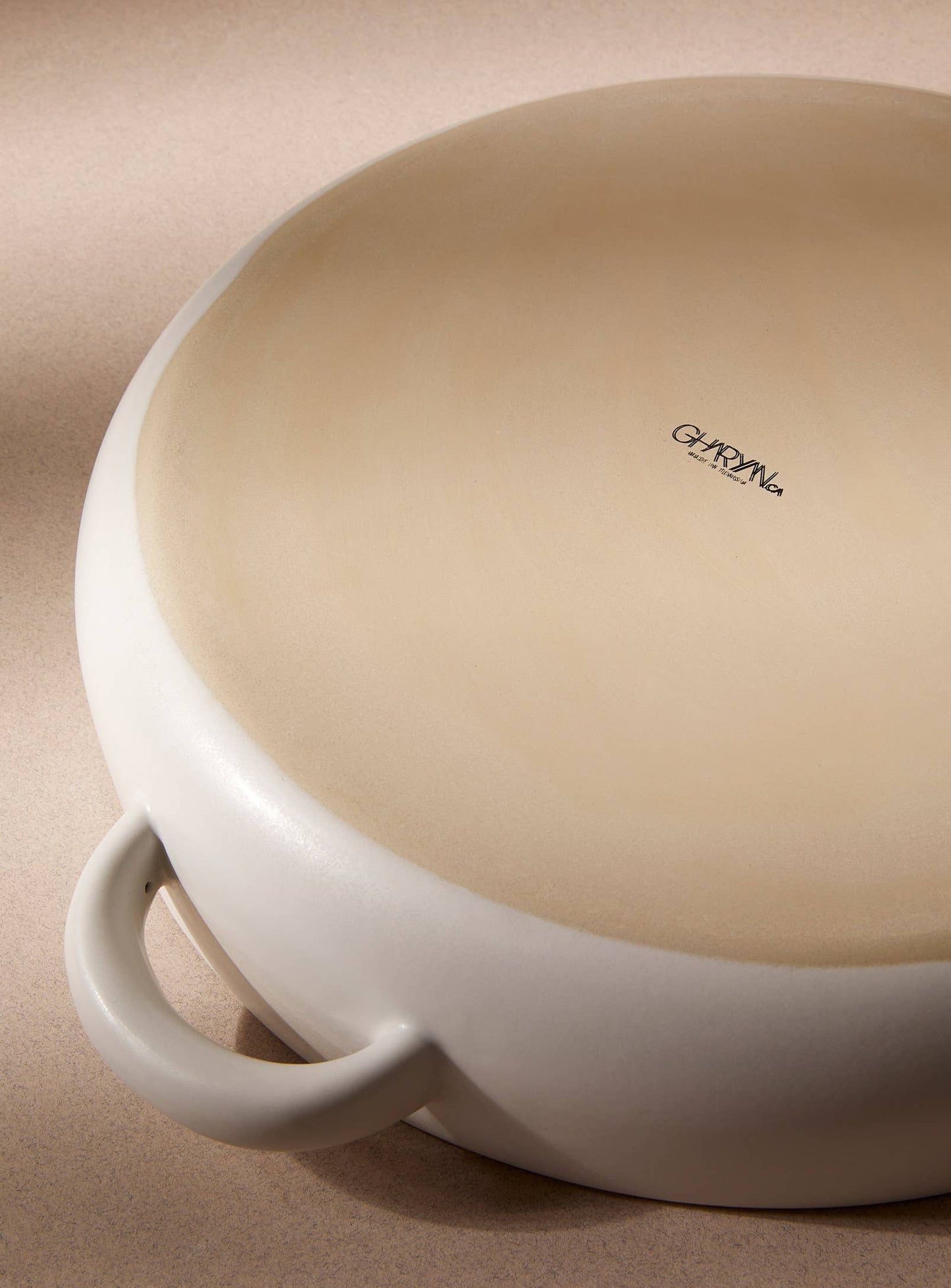 Stoneware Serving Plate with Handles