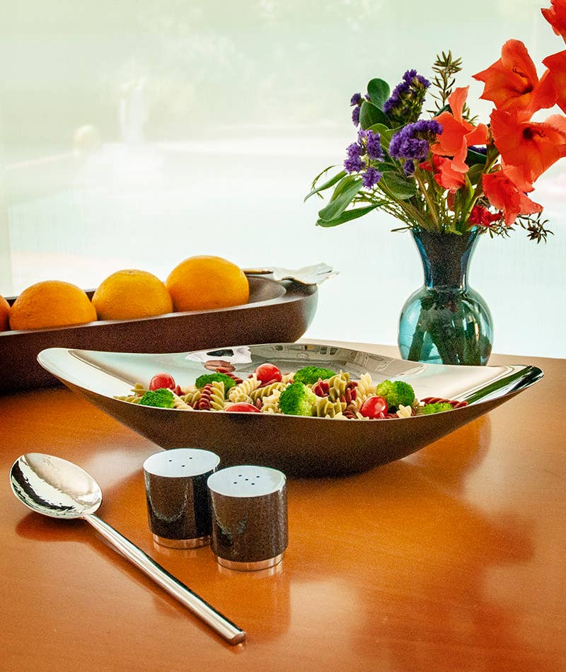 Transitional Stainless Salt & Pepper Set