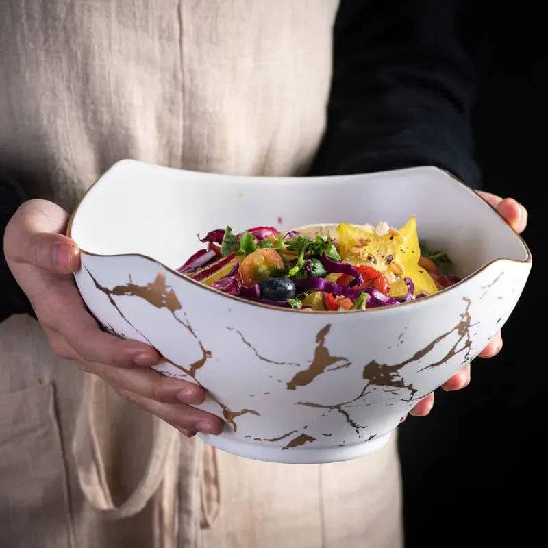 Marble Salad Bowl