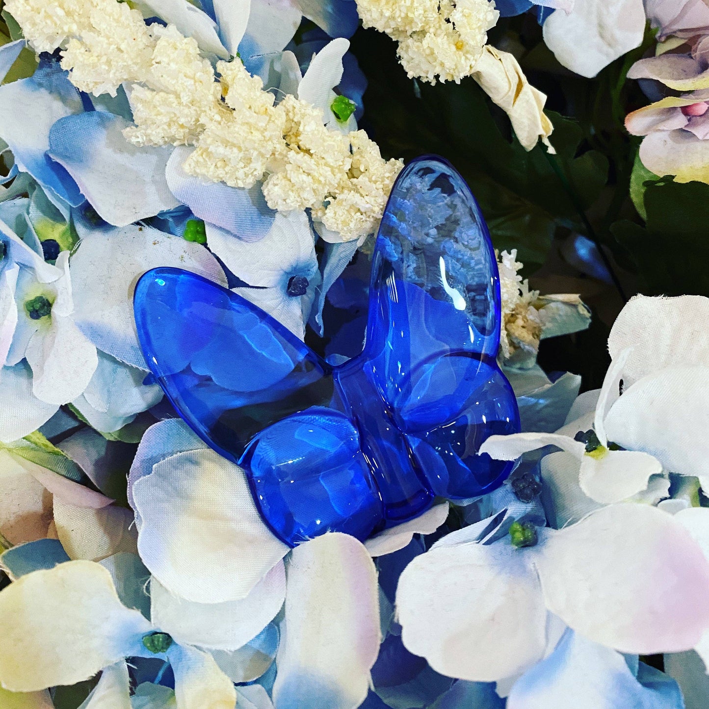 Crystal Butterfly Home Decor in Royal Blue
