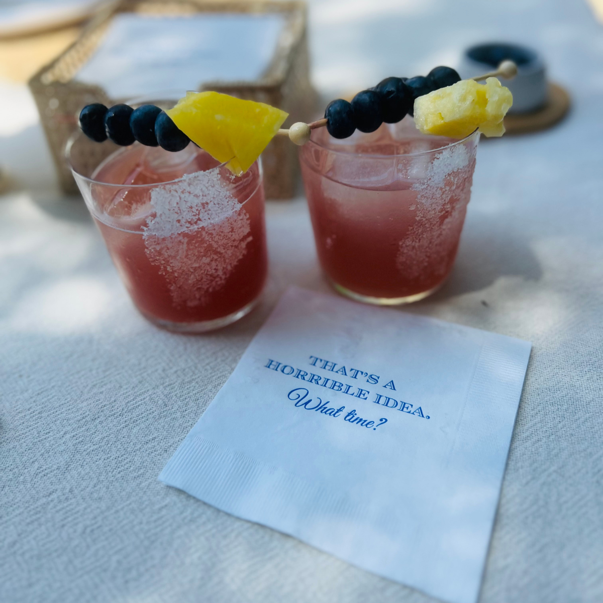 That's A Horrible Idea Cocktail Paper Napkins