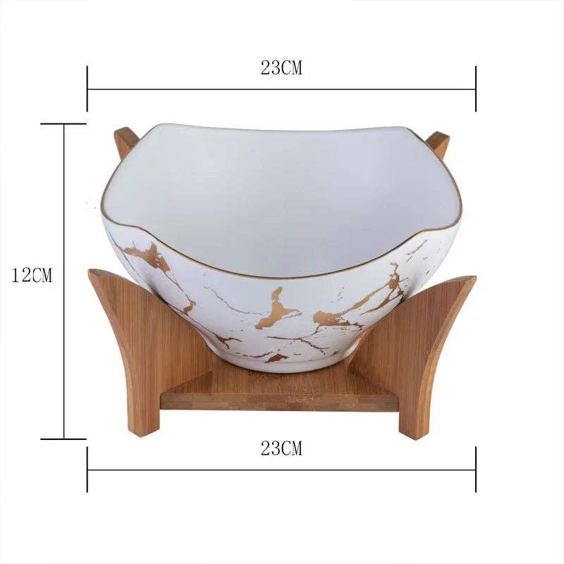 Marble Salad Bowl