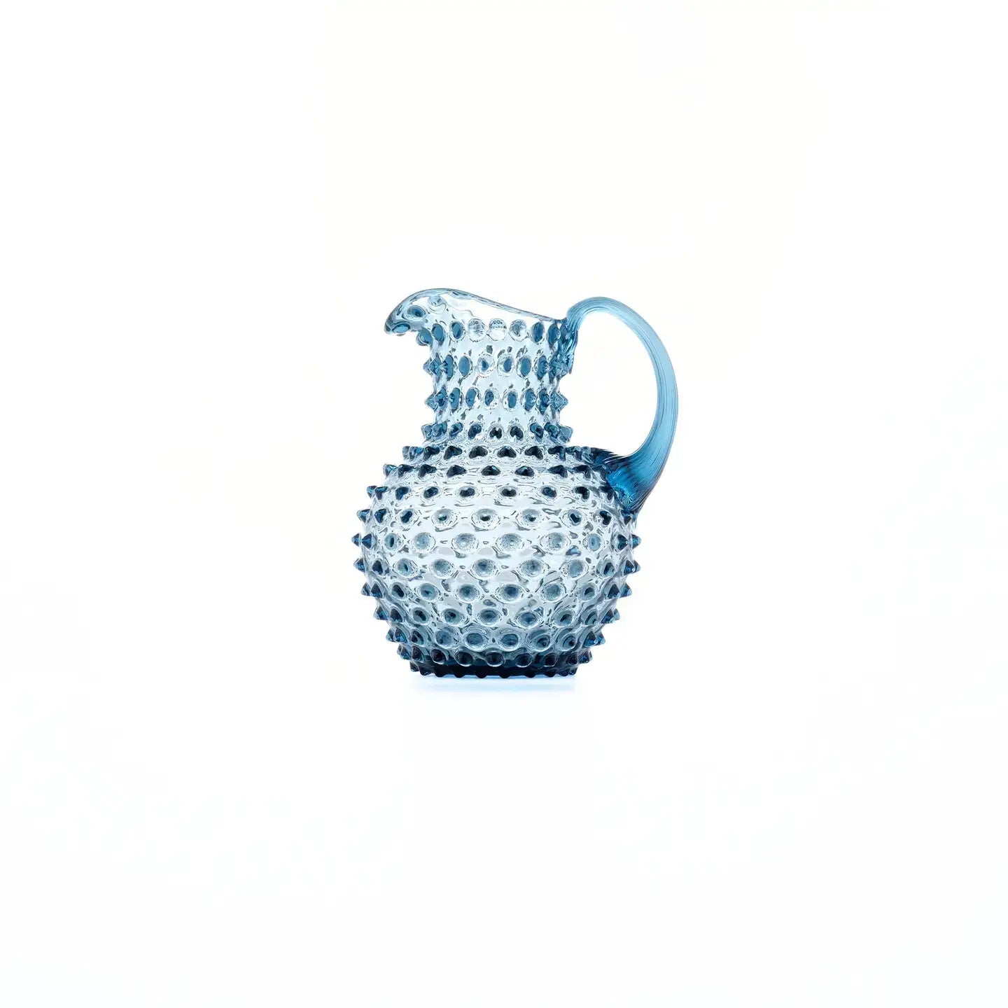 Handblown Hobnail Creamer - Midnight Blue