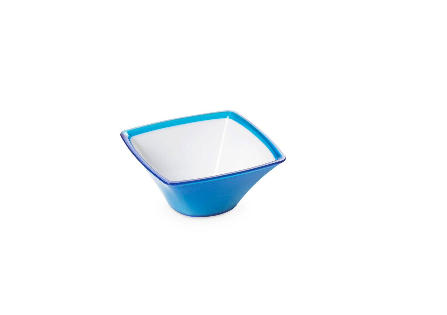 Square Turquoise Acrylic Small Bowl 17 Oz
