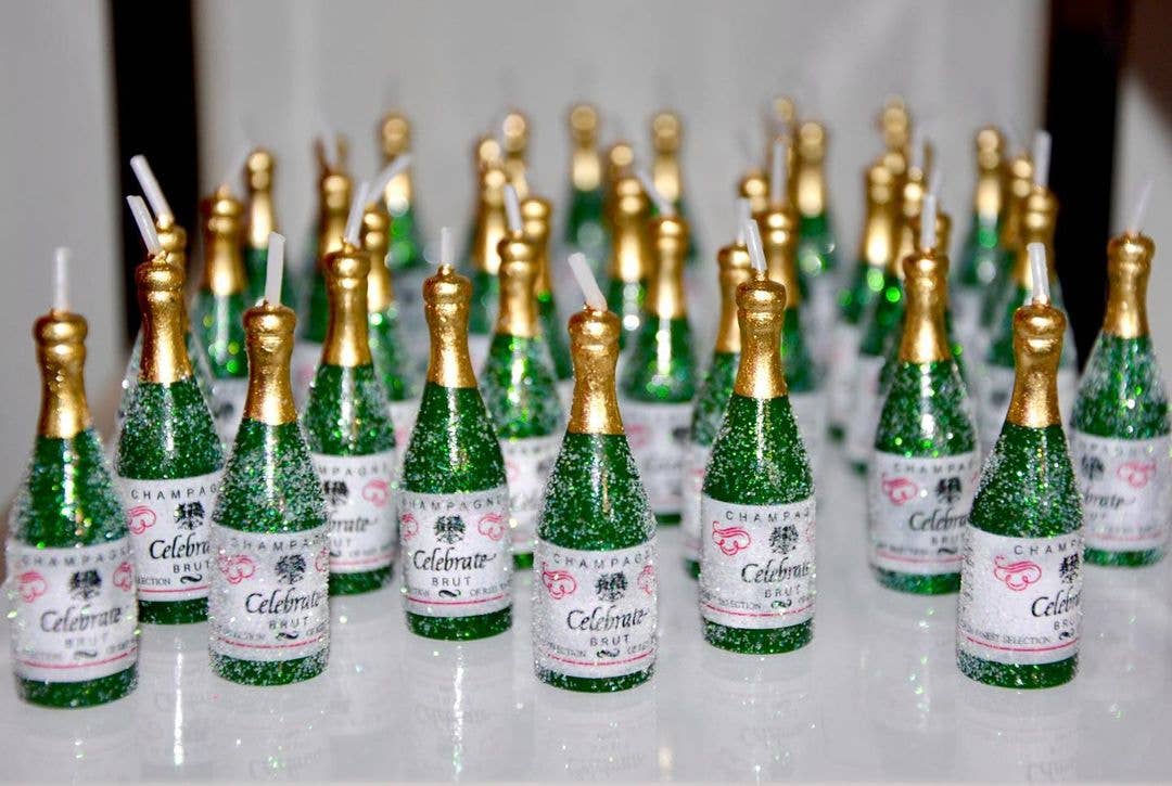 Mini FIZZY CHAMPAGNE CANDLE (Each sold separately)