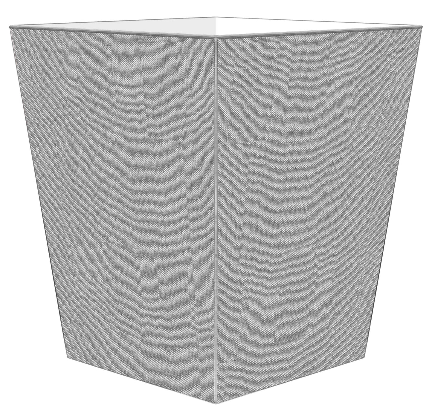 Grey Linen Wastepaper Basket