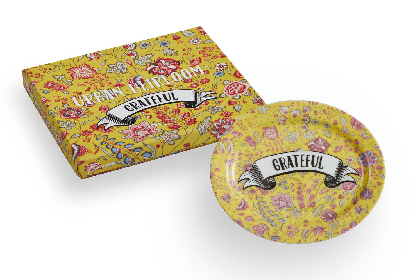 HEIRLOOM TRAY OVAL GRATEFUL 5 X 4