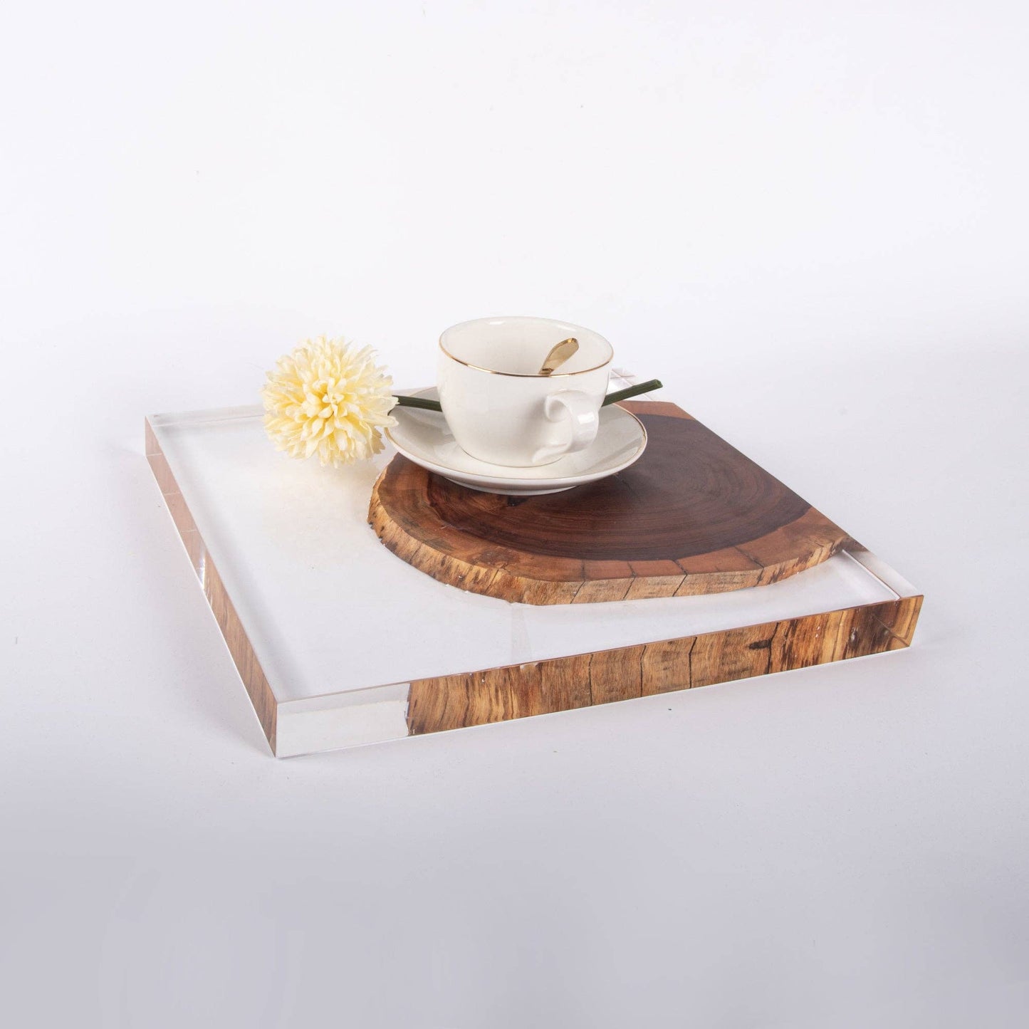 Resin and Rosewood Tray