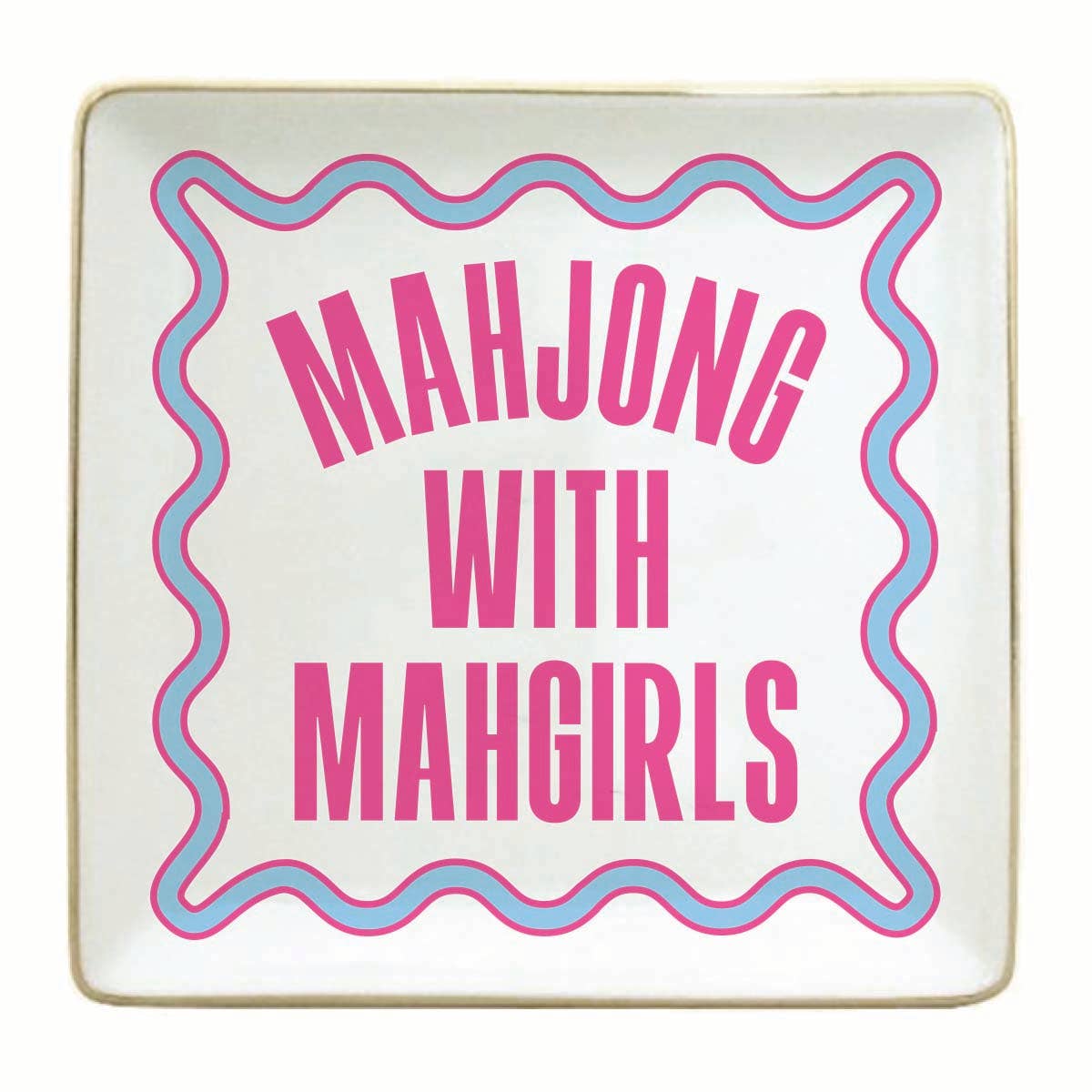 Mahjong Ceramic Trinket Tray | Mahgirls Trinket Tray