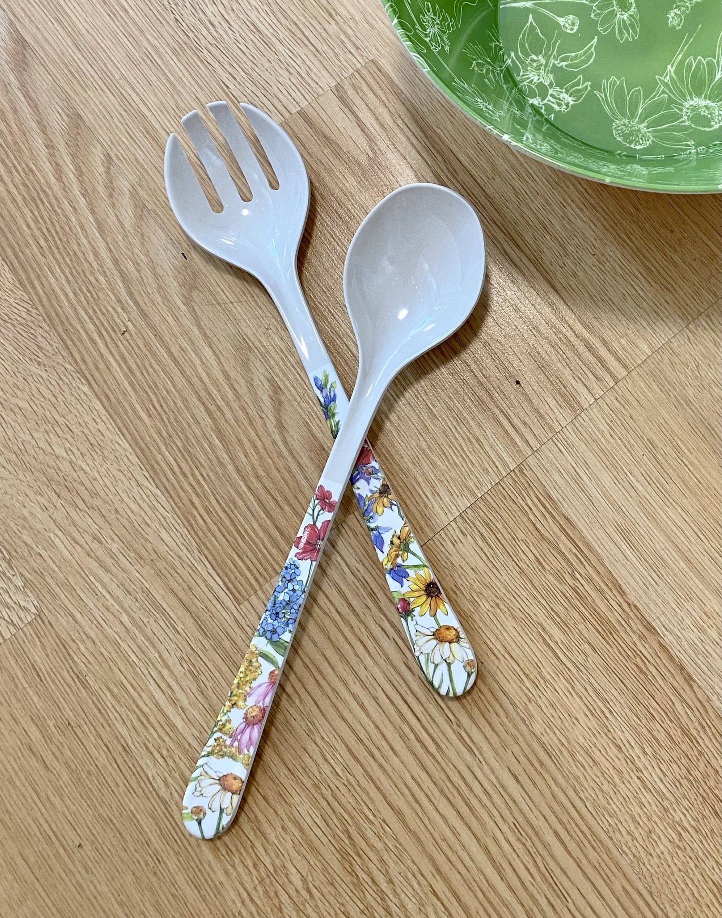 Wildflower Floral Utensil/Salad Kitchen Set