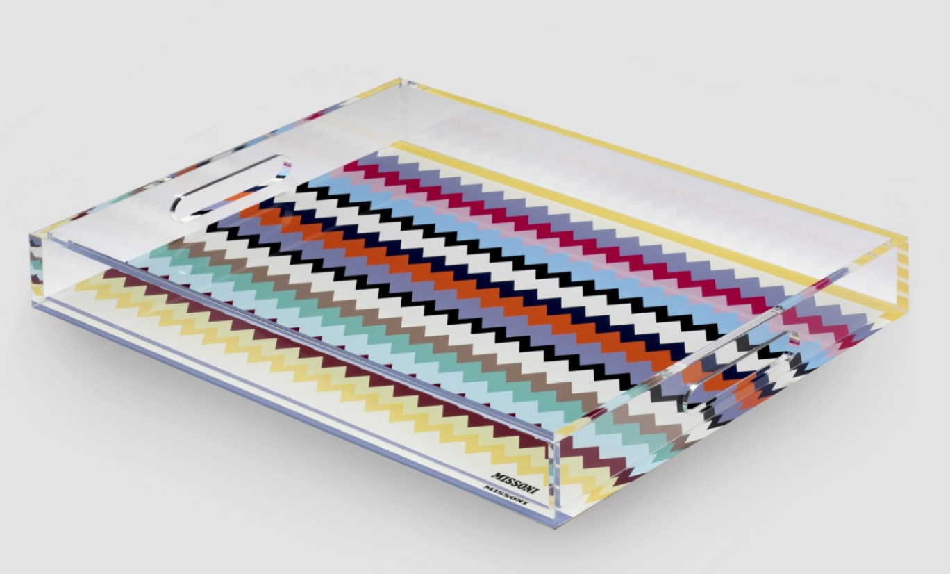 Missoni Riverbero Tray Rectangluar Large Multicolor (12” x 18”)