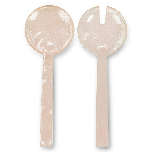 Oversize Salad Servers- Soft Pink