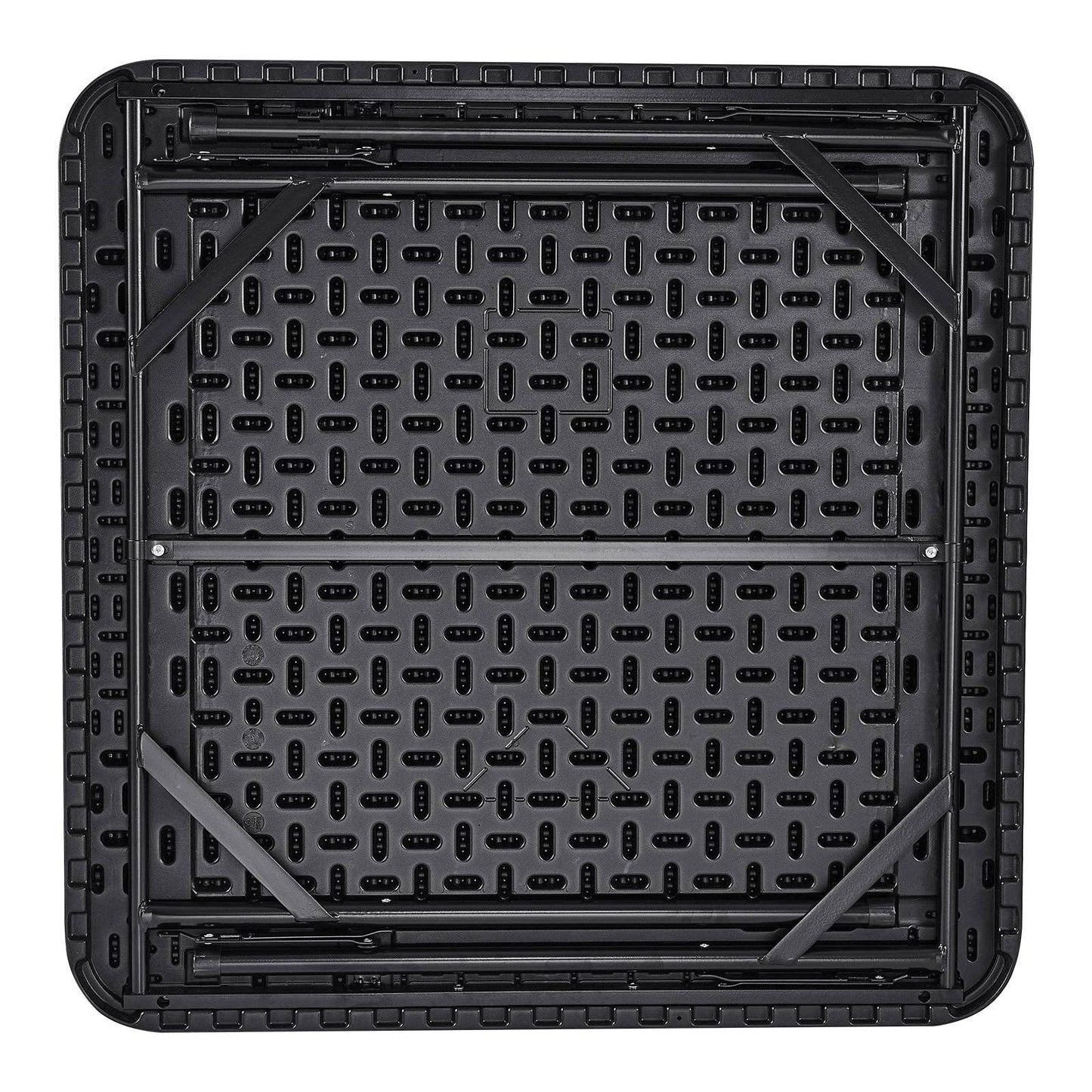 Game Table, 4 Cup Holders, Chip Trays, Black