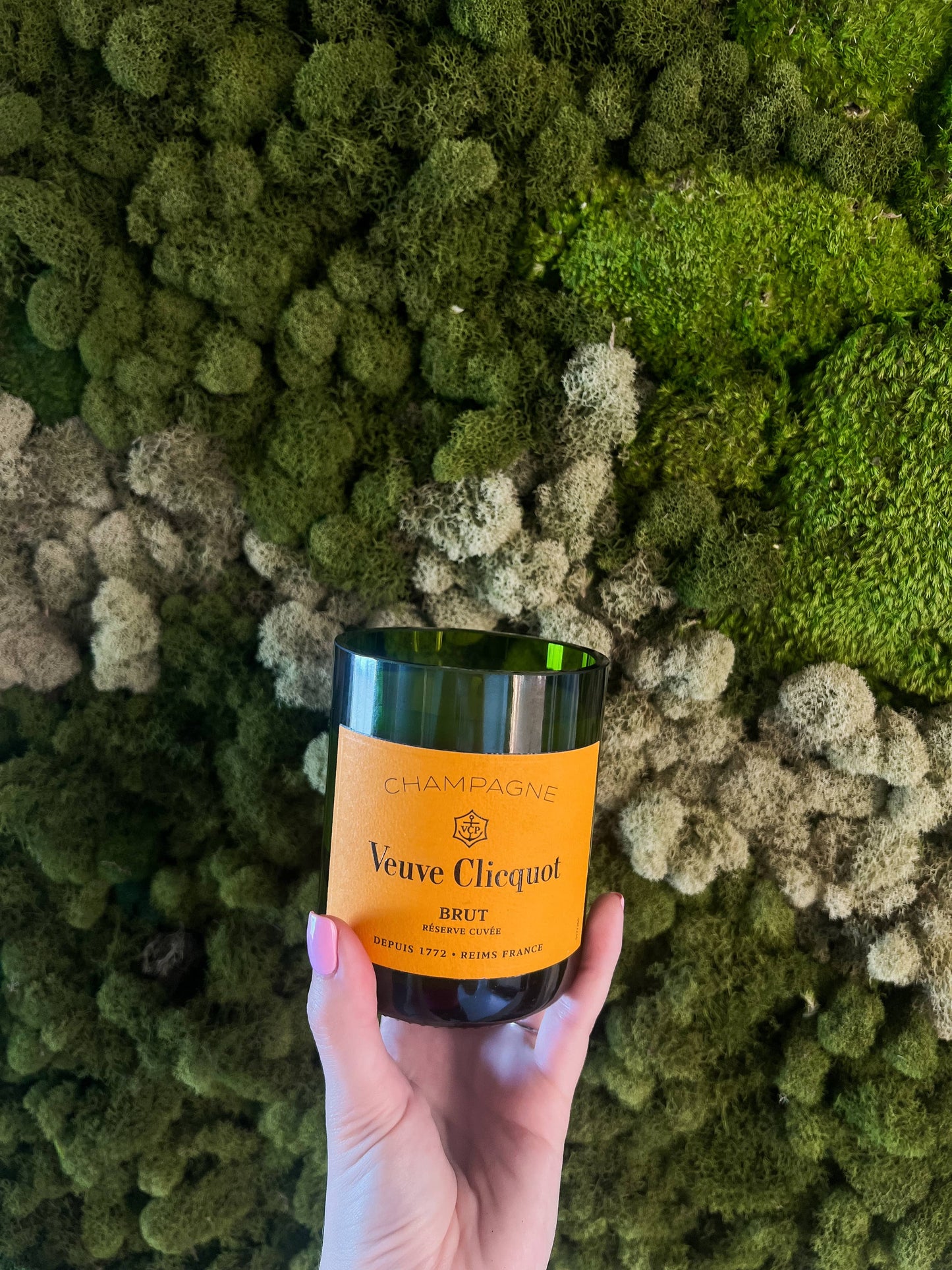 Recycled Veuve Novelty Candle