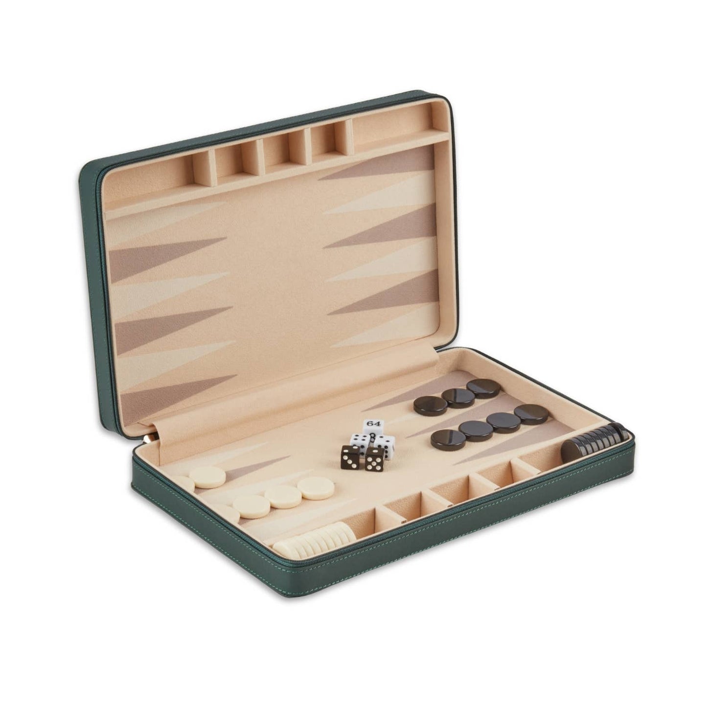 Backgammon Set in Leather Case