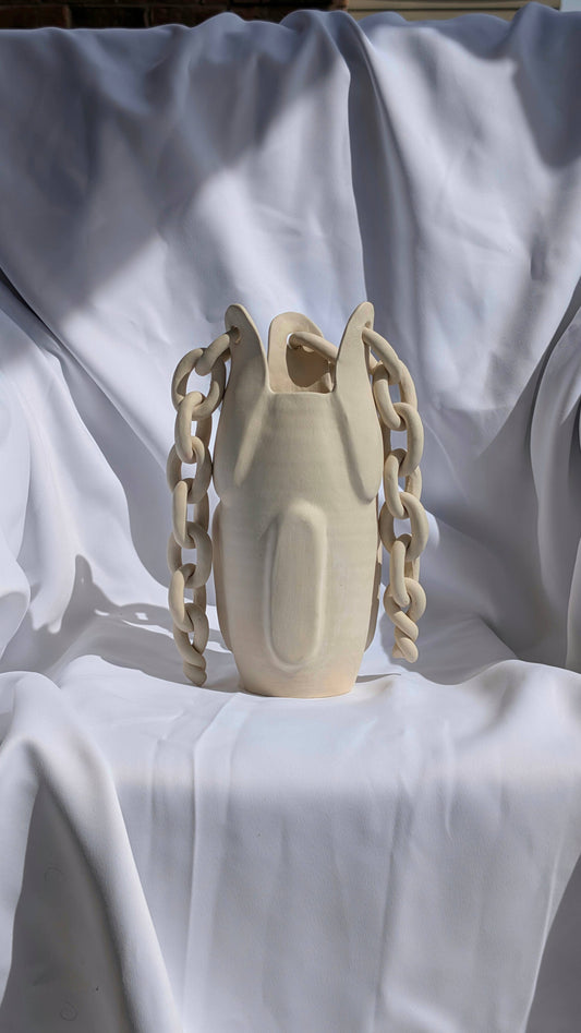 Handmade ceramic Vase | Chain vase | home decor | Decorative
