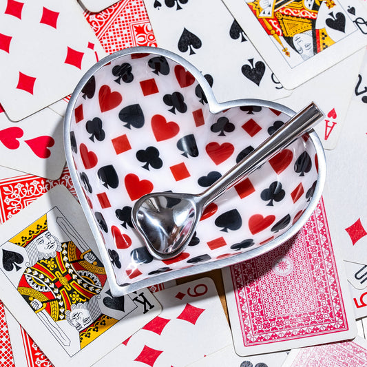 Happy Card Heart - Canasta Heart with Heart Spoon