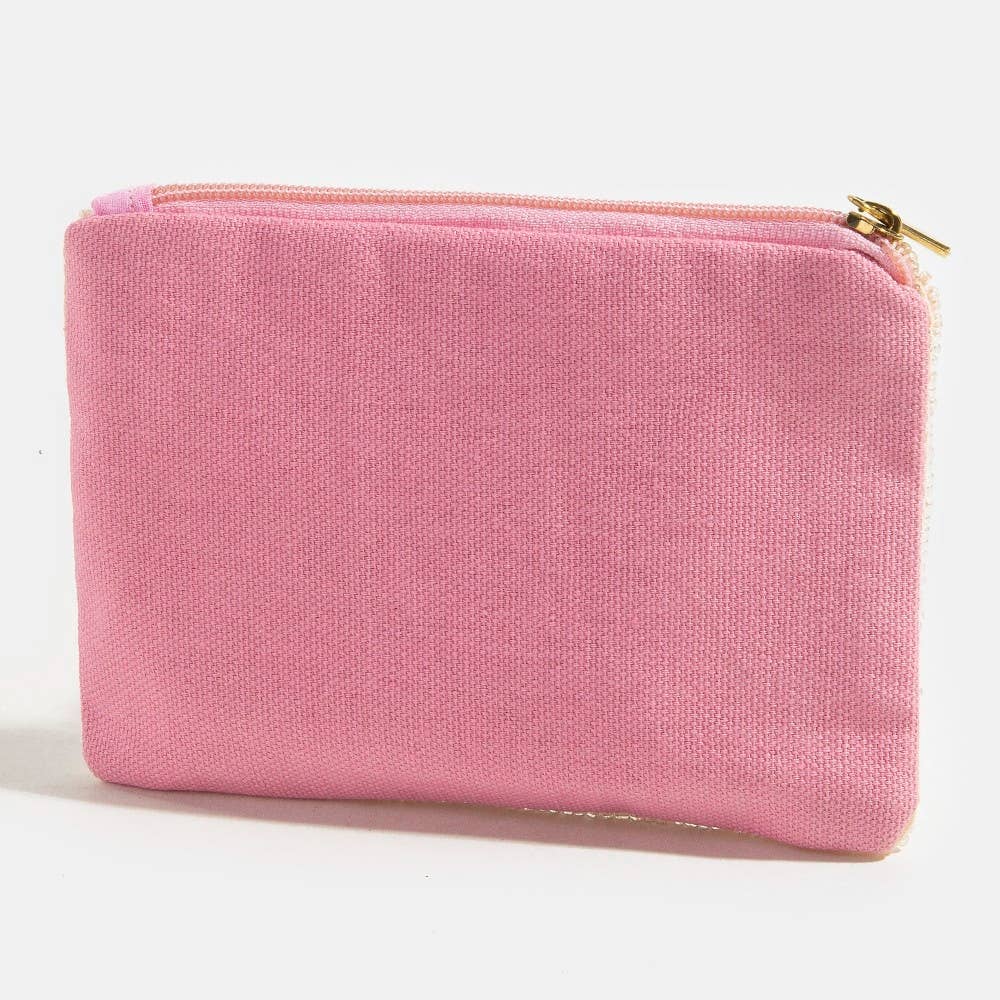 The Queen Crown Seed Beaded Coin Purse