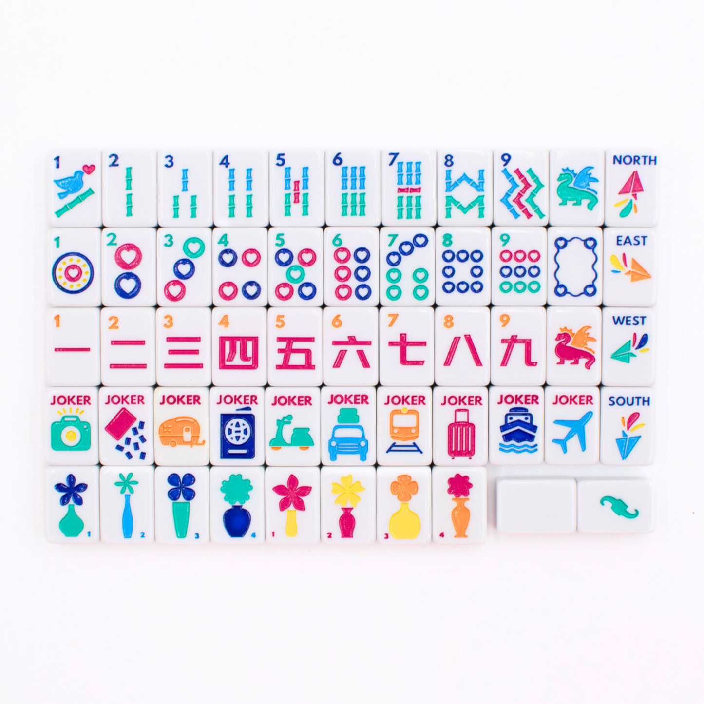 MINI TRAVEL MAHJONG  |  Mini Anywhere Series  |  White