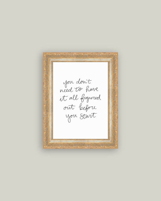 You Don't Need Framed Antique Art