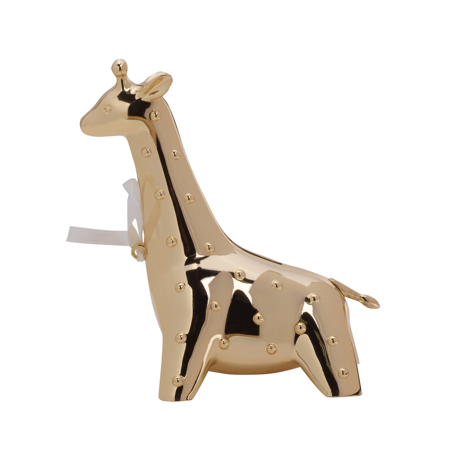 BABY GIRAFFE BANK GOLD