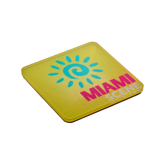 Acrylic Coaster, Miami (Each Sold Separately)