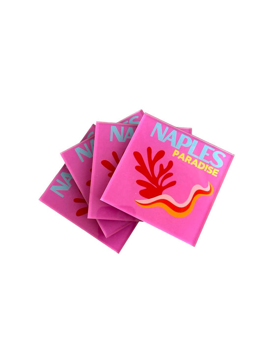 Acrylic  Coasters - Naples (Each Sold Separately)