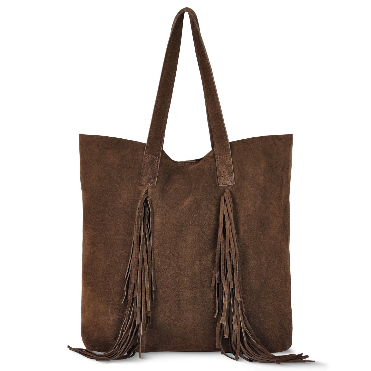 Suede Leather Hobo Bag