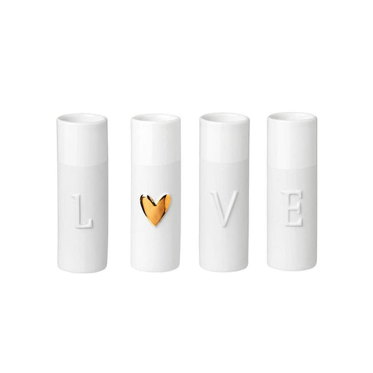 Love Mini Vases - Set of 4