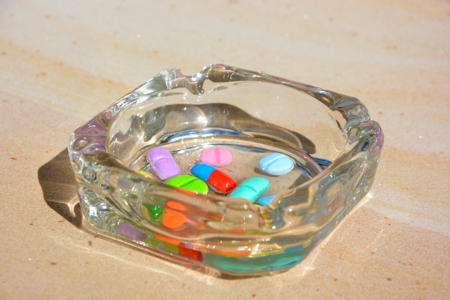 Happy Hour Ashtray (with fake pills)