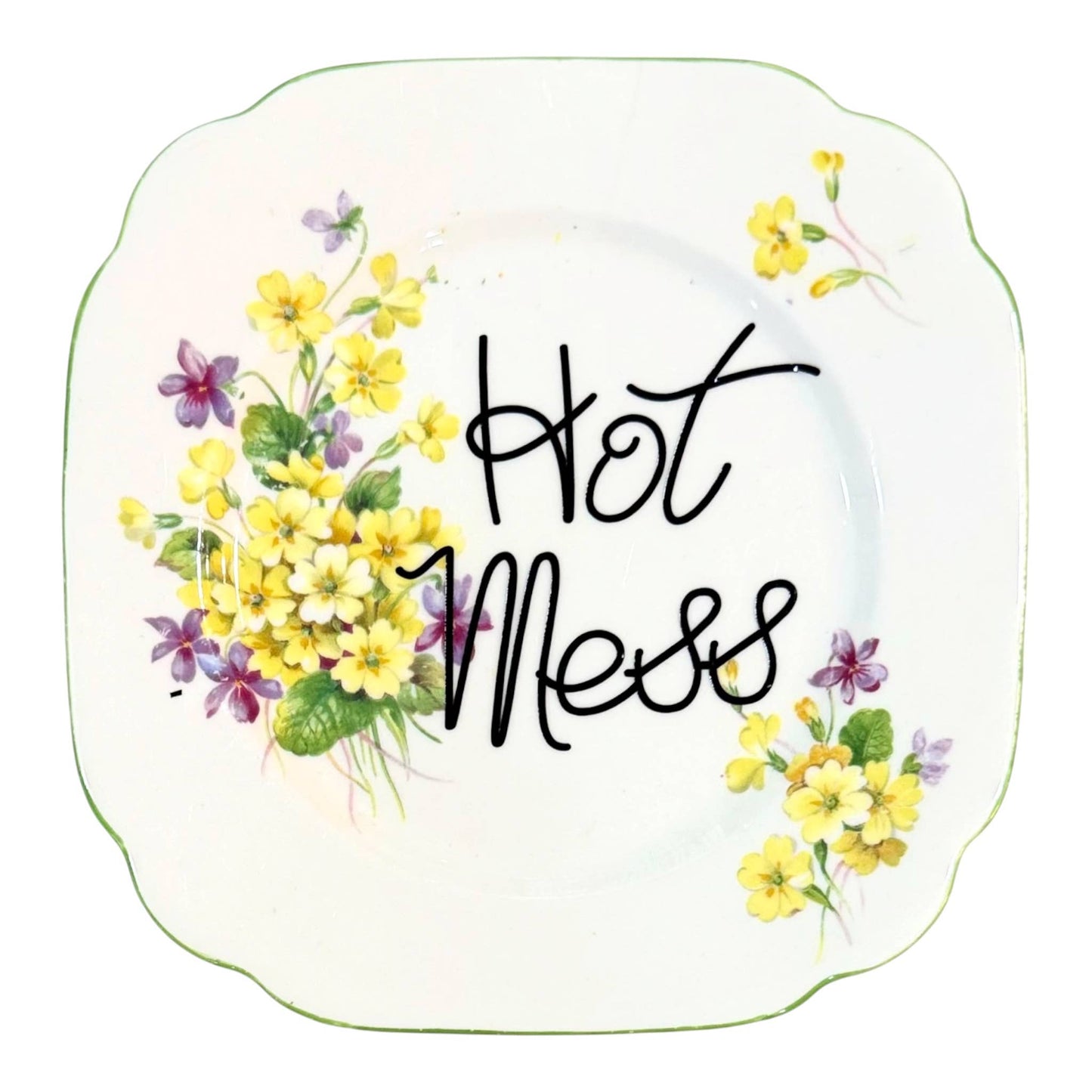 Hot Mess Vintage Plate