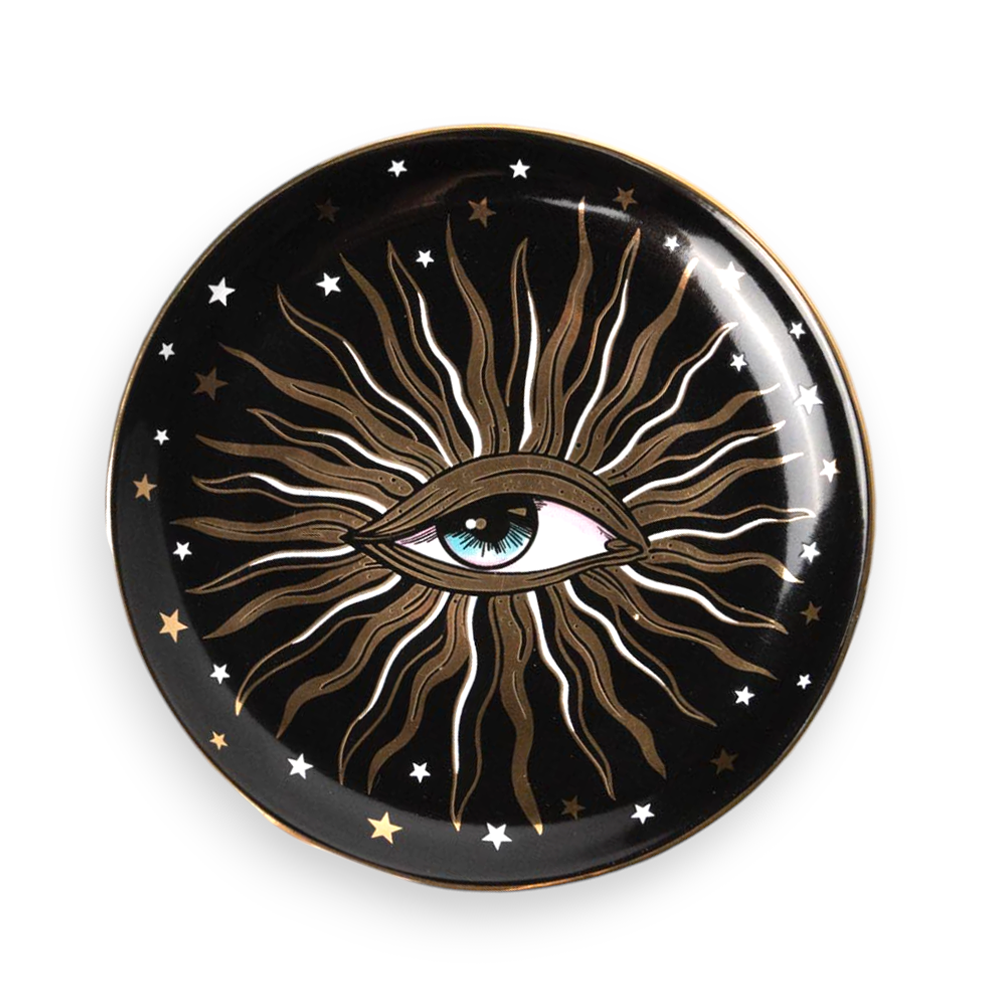 Pop Art Round Ceramic Dish